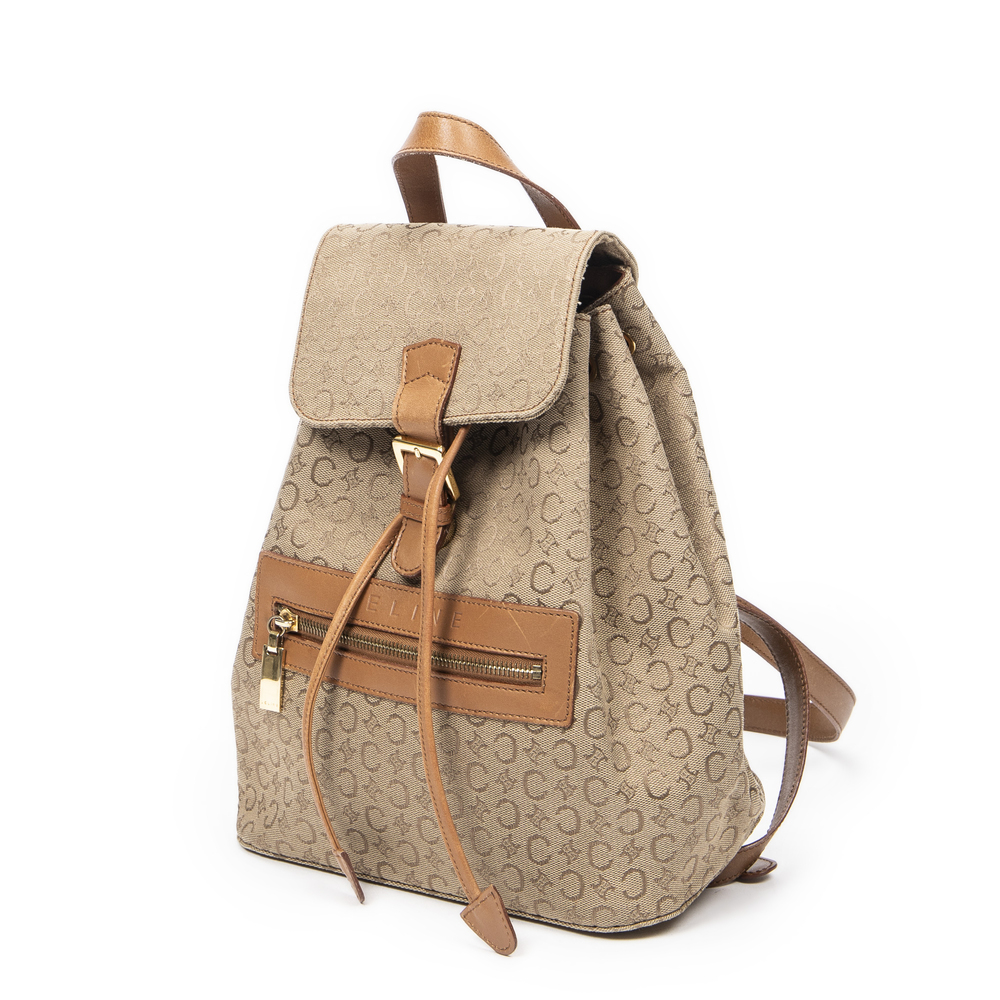 Celine Front Zip Drawstring Backpack - Picture 2 of 11